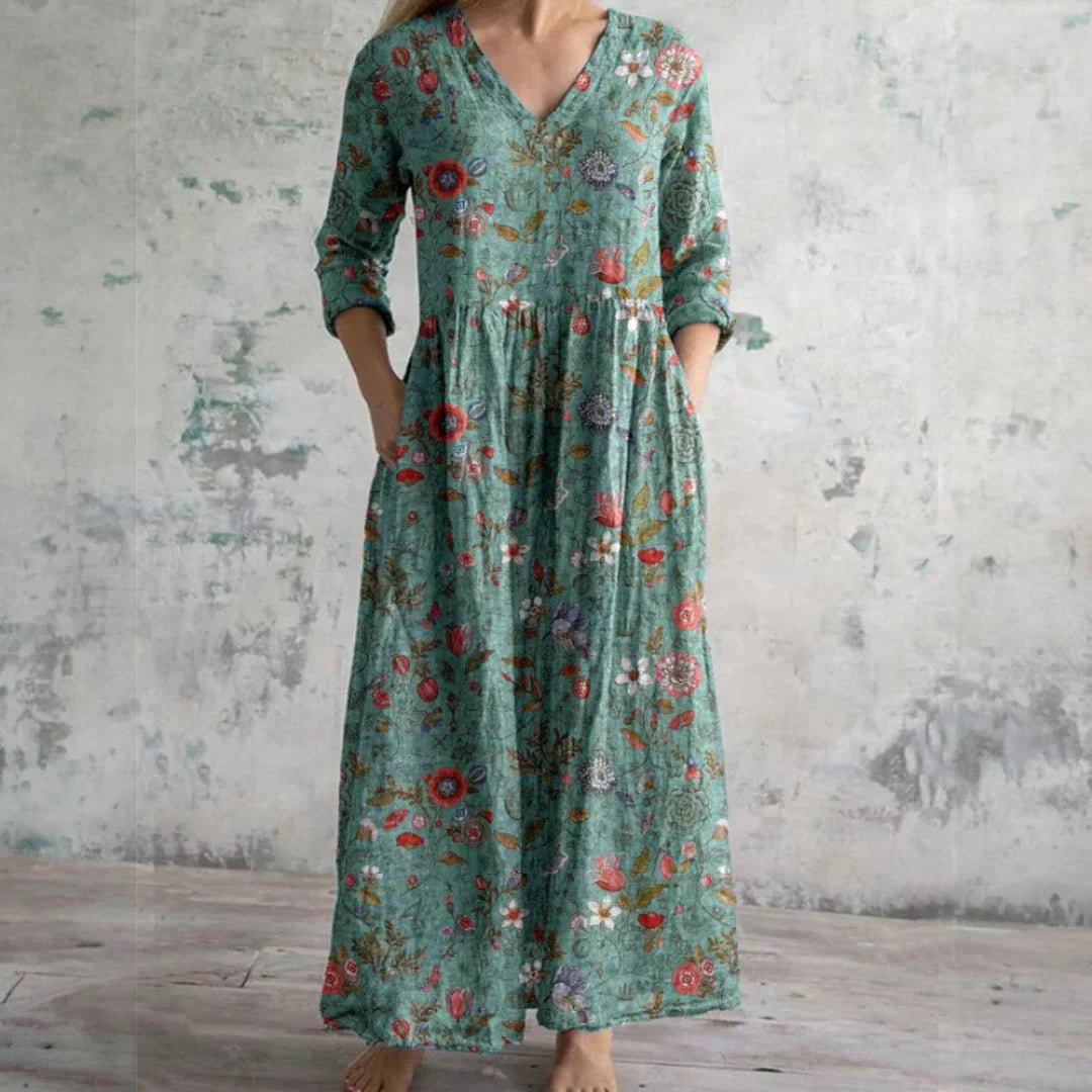 Léna | Long Floral Dress