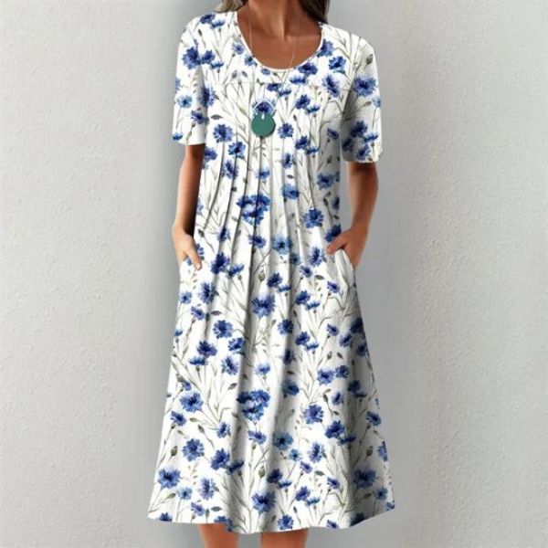 Eléa | Flared Floral Dress