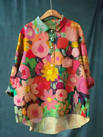 Sofia | Elegant shirt with floral print