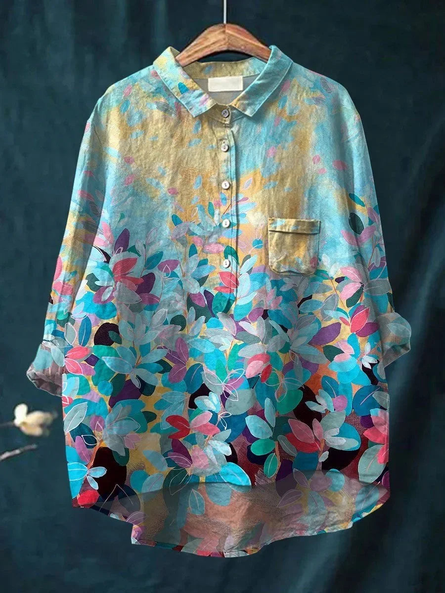 Sofia | Elegant floral shirt with buttons