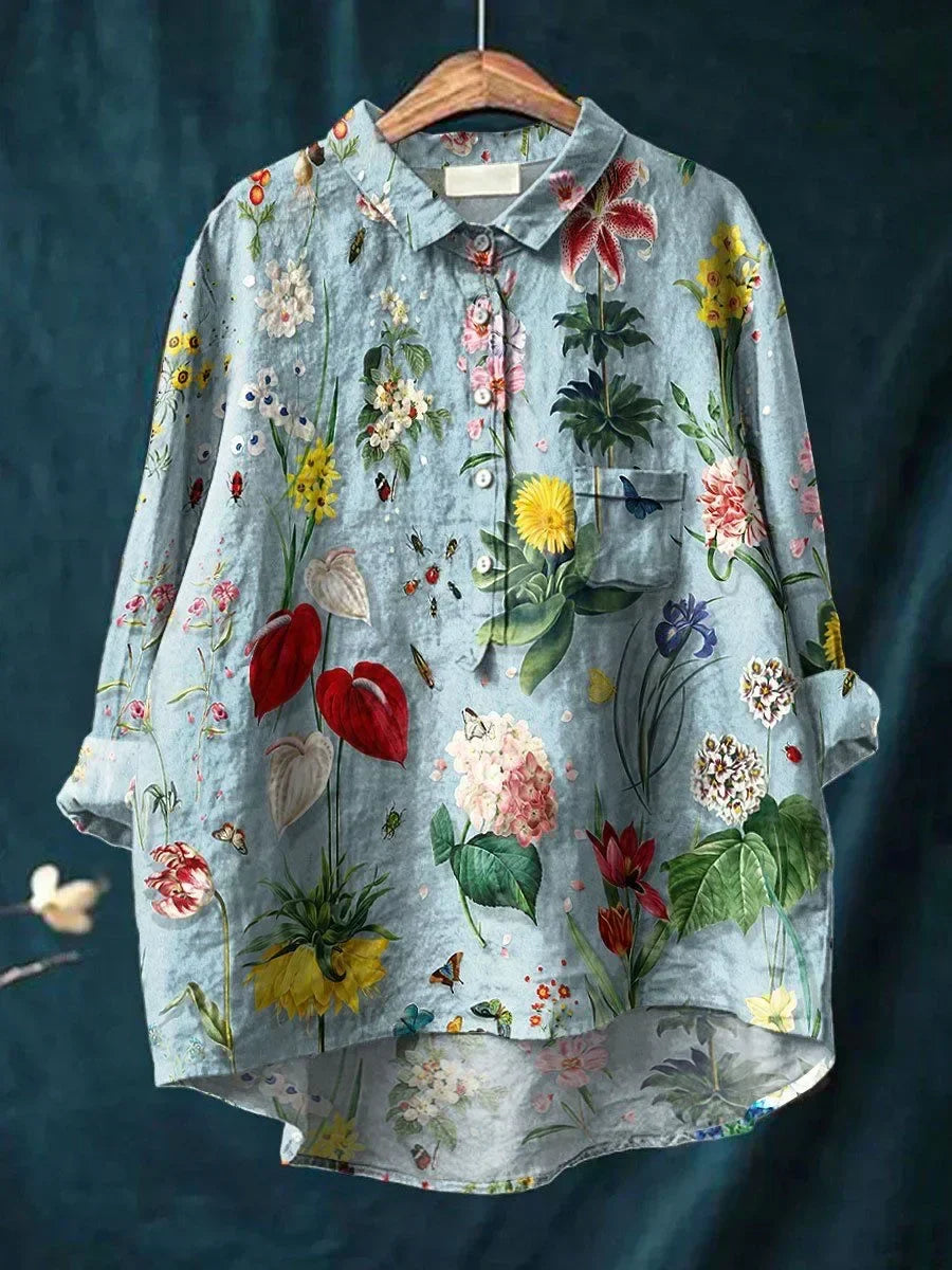 Sofia | Elegant shirt with floral pattern