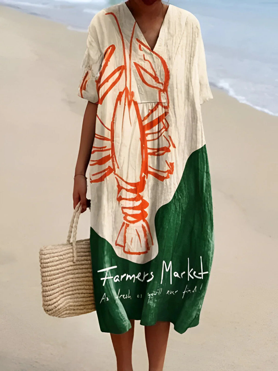 Colette | Graphic Lobster Dress