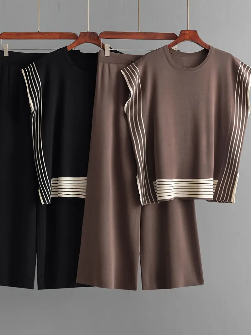 Sophie - Women’s Striped Splicing Two-Piece Set