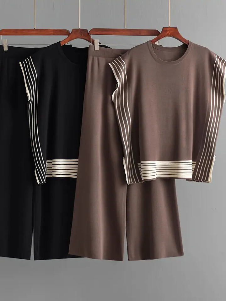Sophie - Women’s Striped Splicing Two-Piece Set
