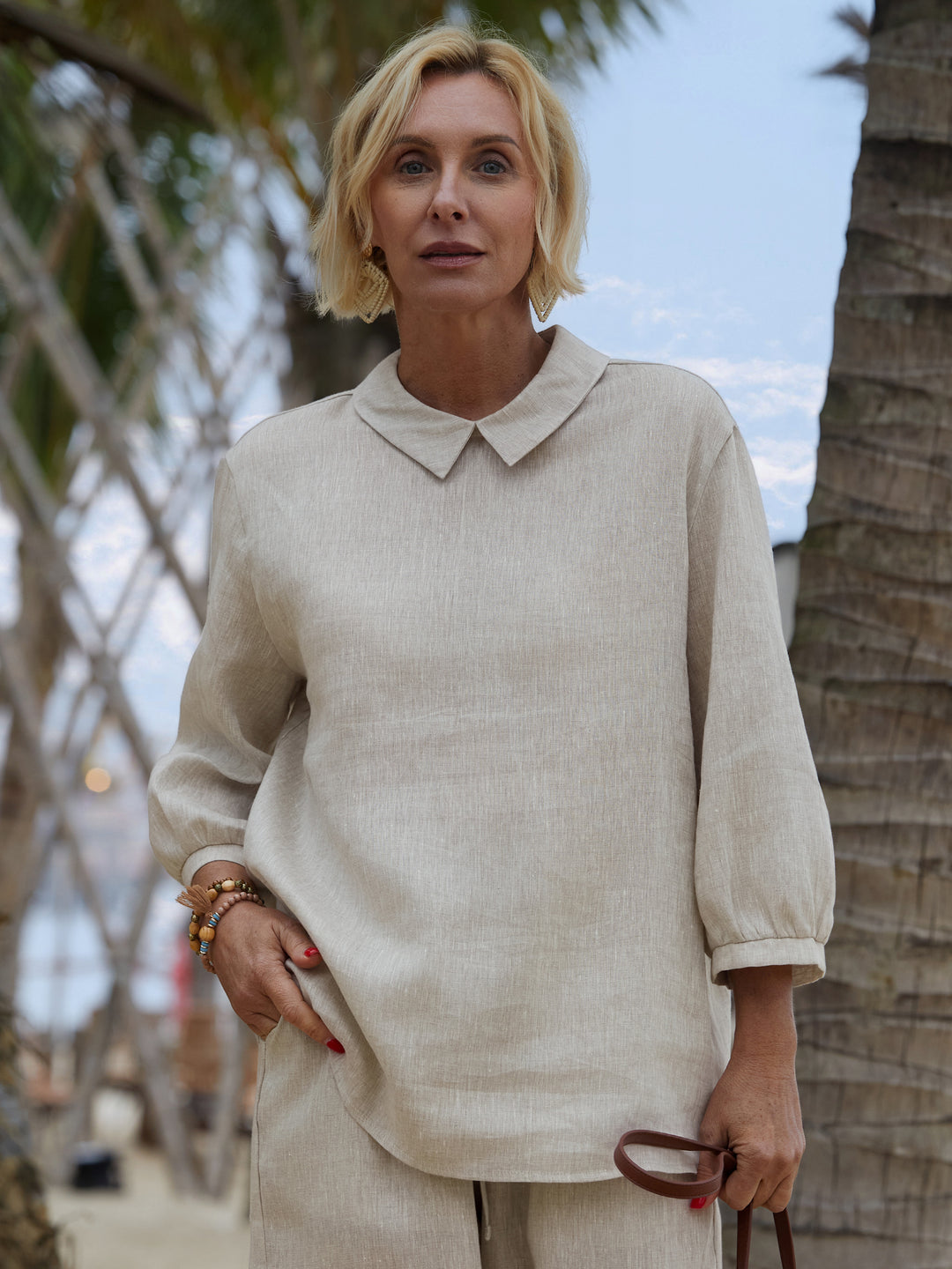 Grace | Classic Long-Sleeve Blouse for Everyday Elegance