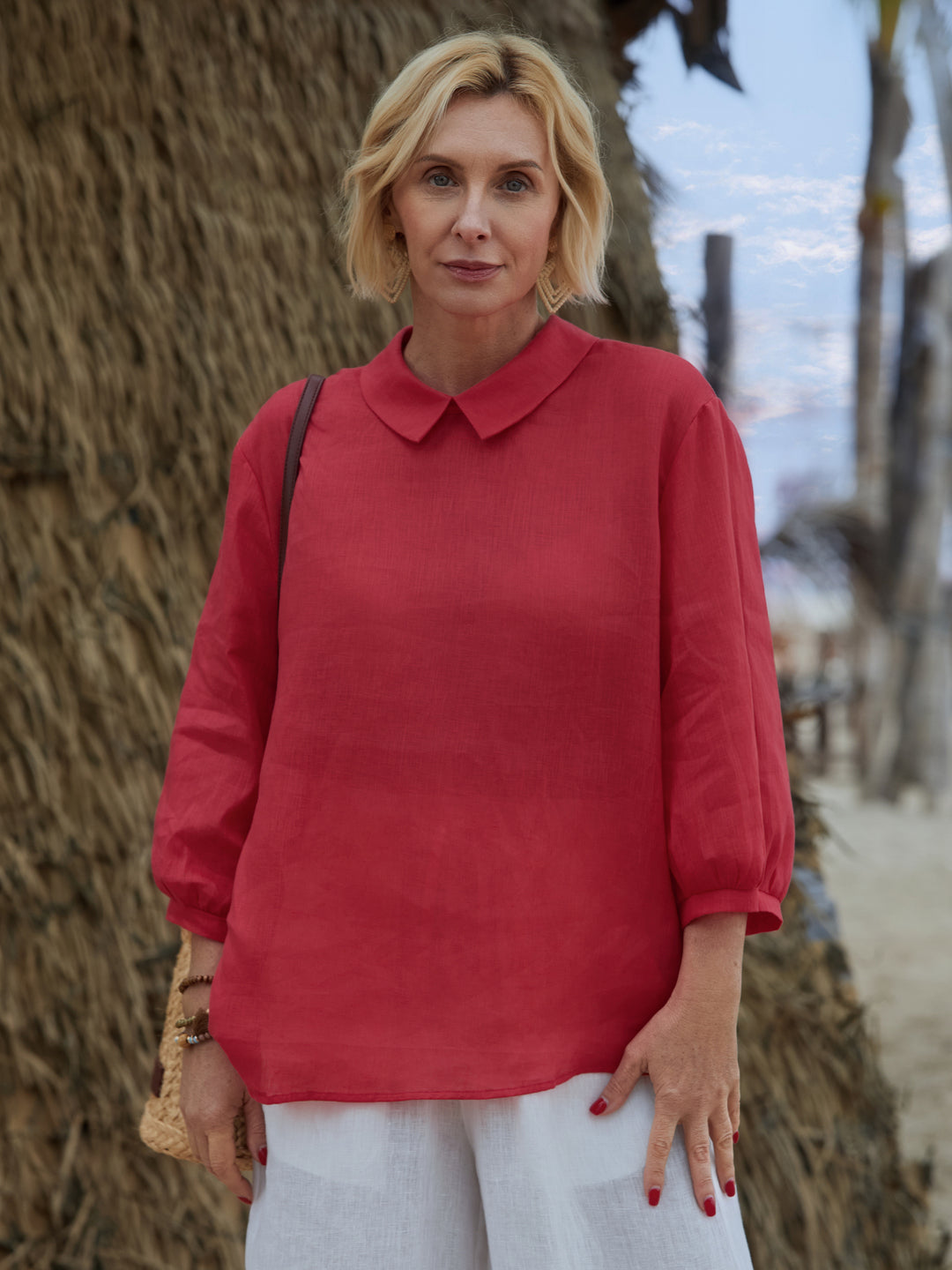 Grace | Classic Long-Sleeve Blouse for Everyday Elegance