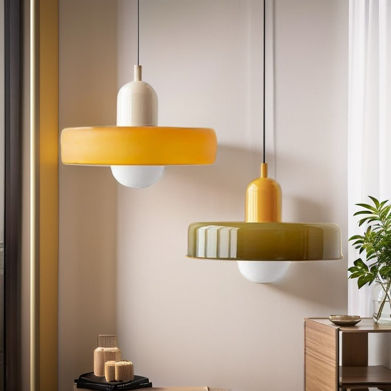 Glarefusion Modern Bauhaus Glass LED Pendant