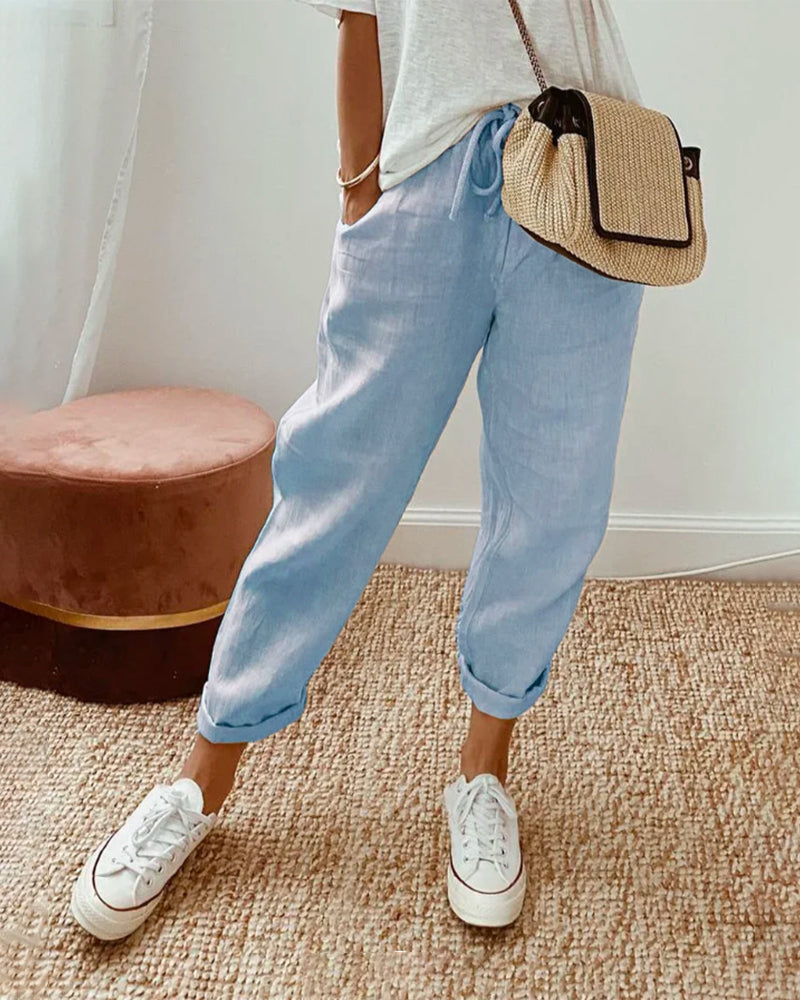 Linen Trousers – Breathable, Casual & Elegant
