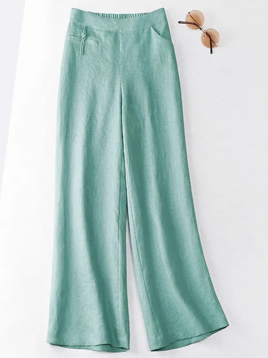 Wide-Leg Summer Trousers