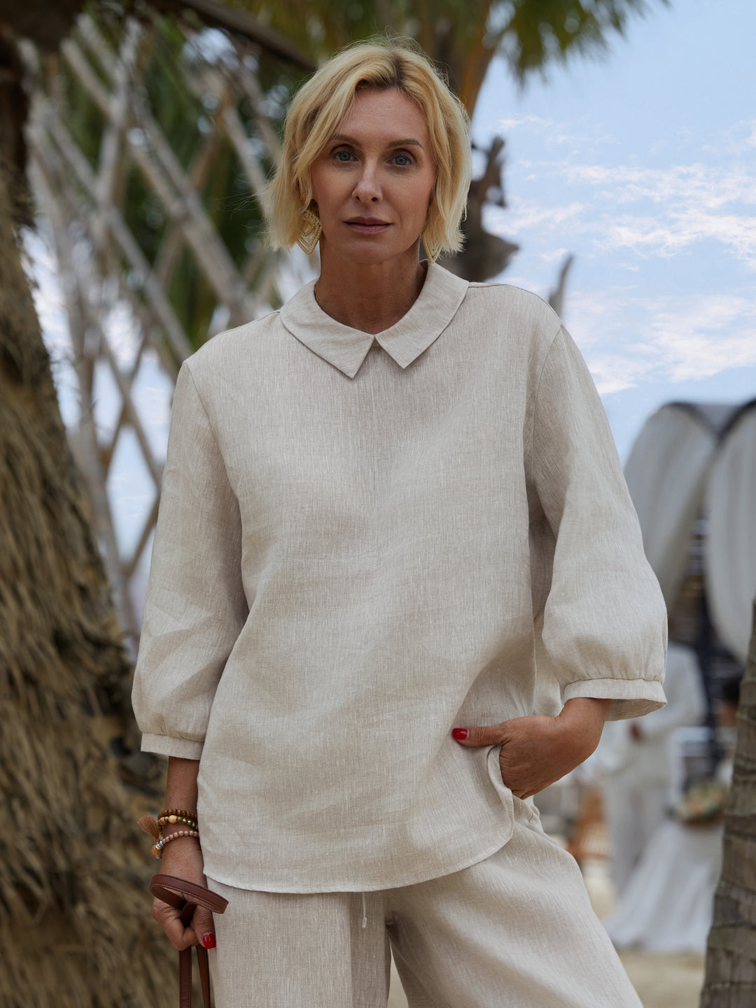 Grace | Classic Long-Sleeve Blouse for Everyday Elegance