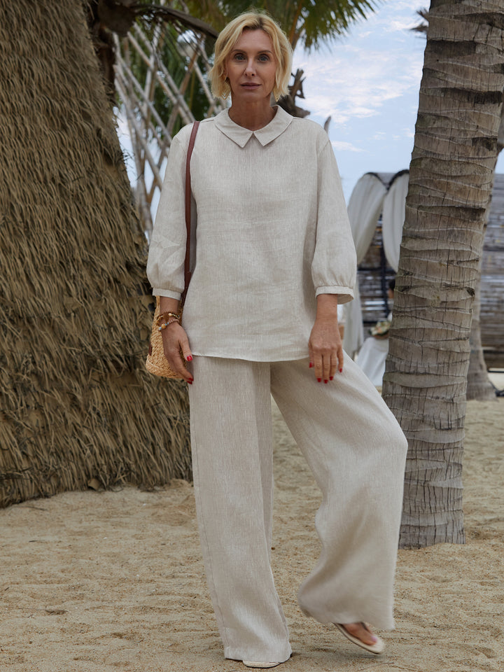 Grace | Classic Long-Sleeve Blouse for Everyday Elegance