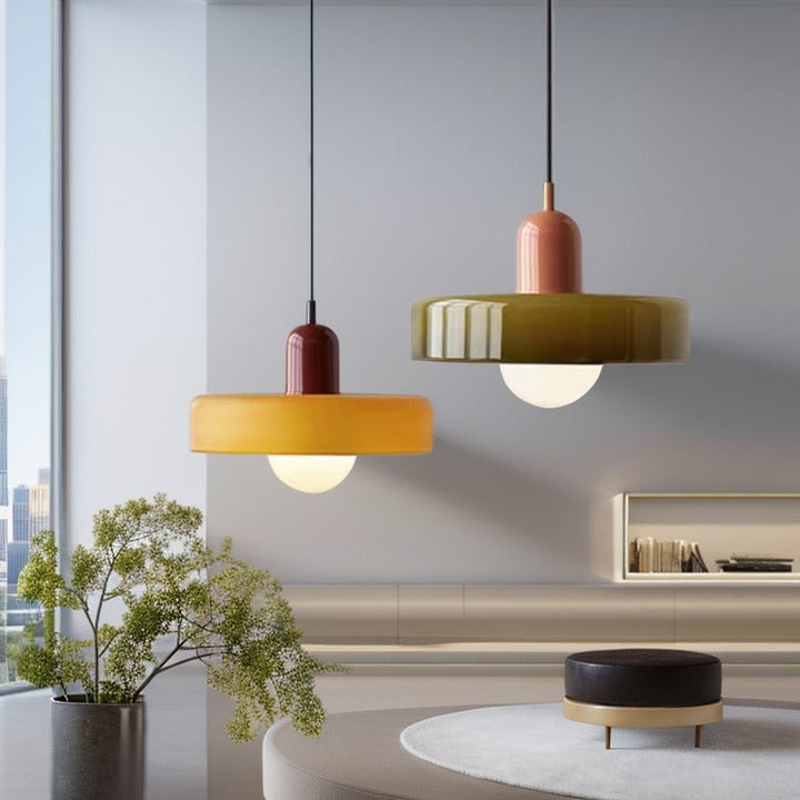 Glarefusion Modern Bauhaus Glass LED Pendant