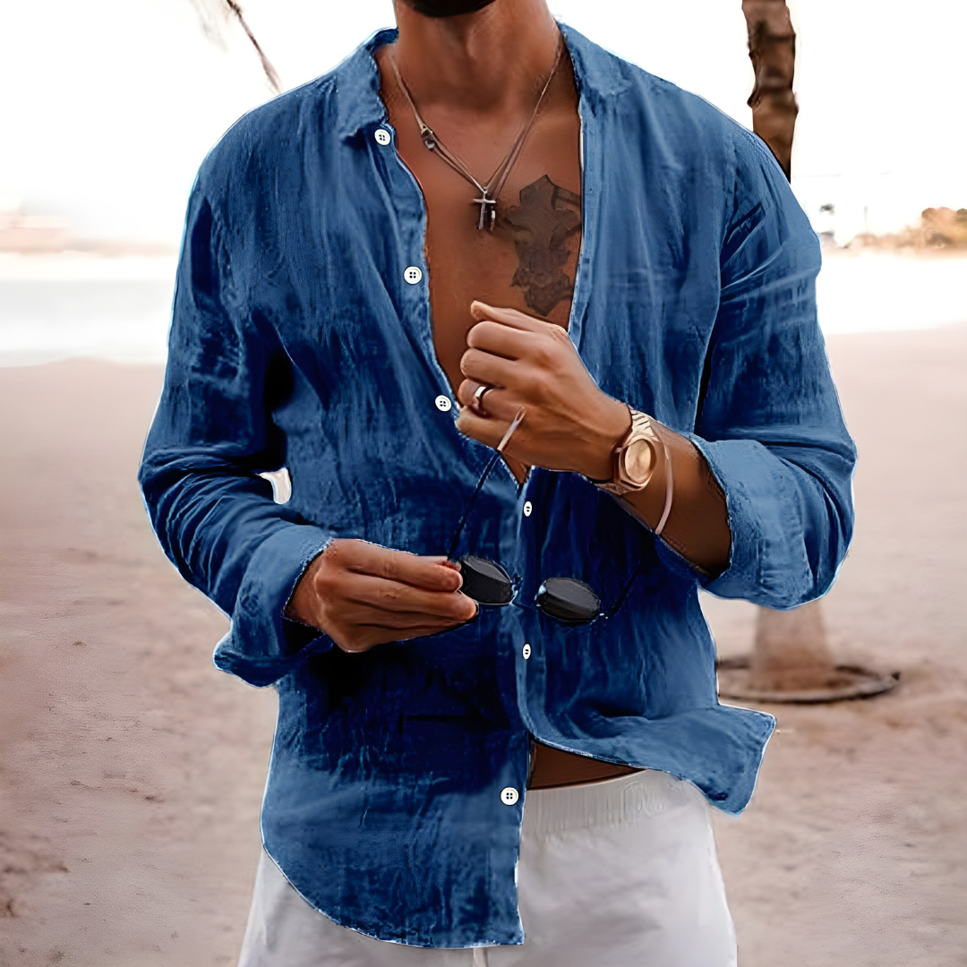 Summer shirt in natural cotton