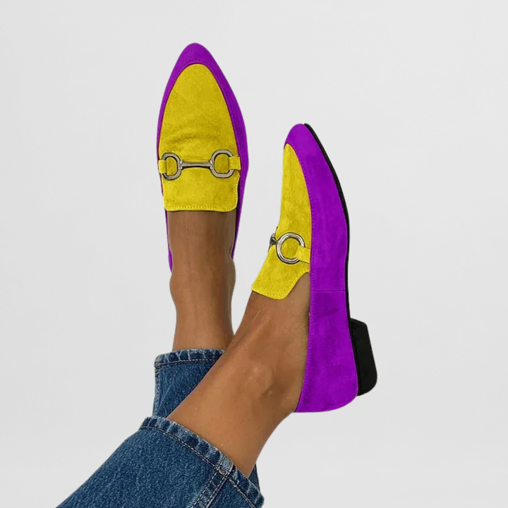 Lorette | Colourful and elegant boho loafers