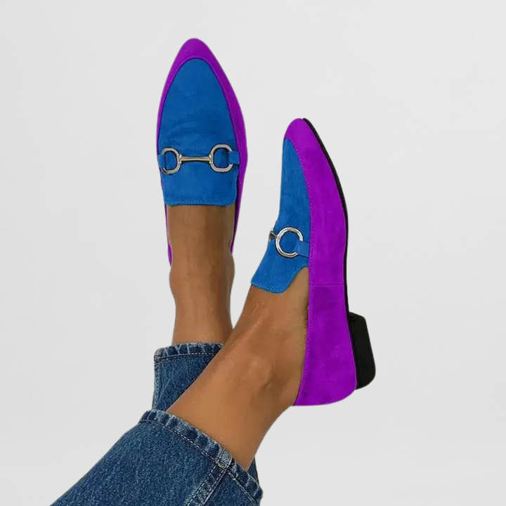 Lorette | Colourful and elegant boho loafers