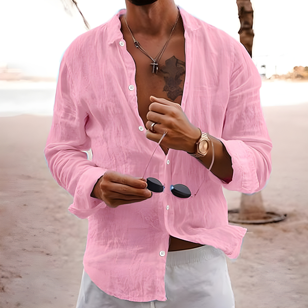 Summer shirt in natural cotton