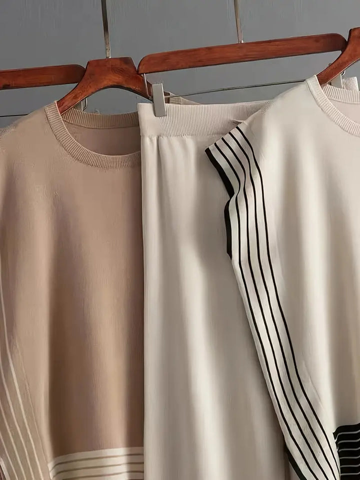 Sophie - Women’s Striped Splicing Two-Piece Set