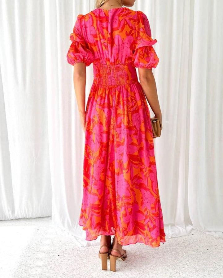 Alva | Maxi dress with puff sleeves