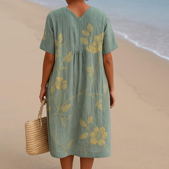 Olivia | Dress with floral embroidery