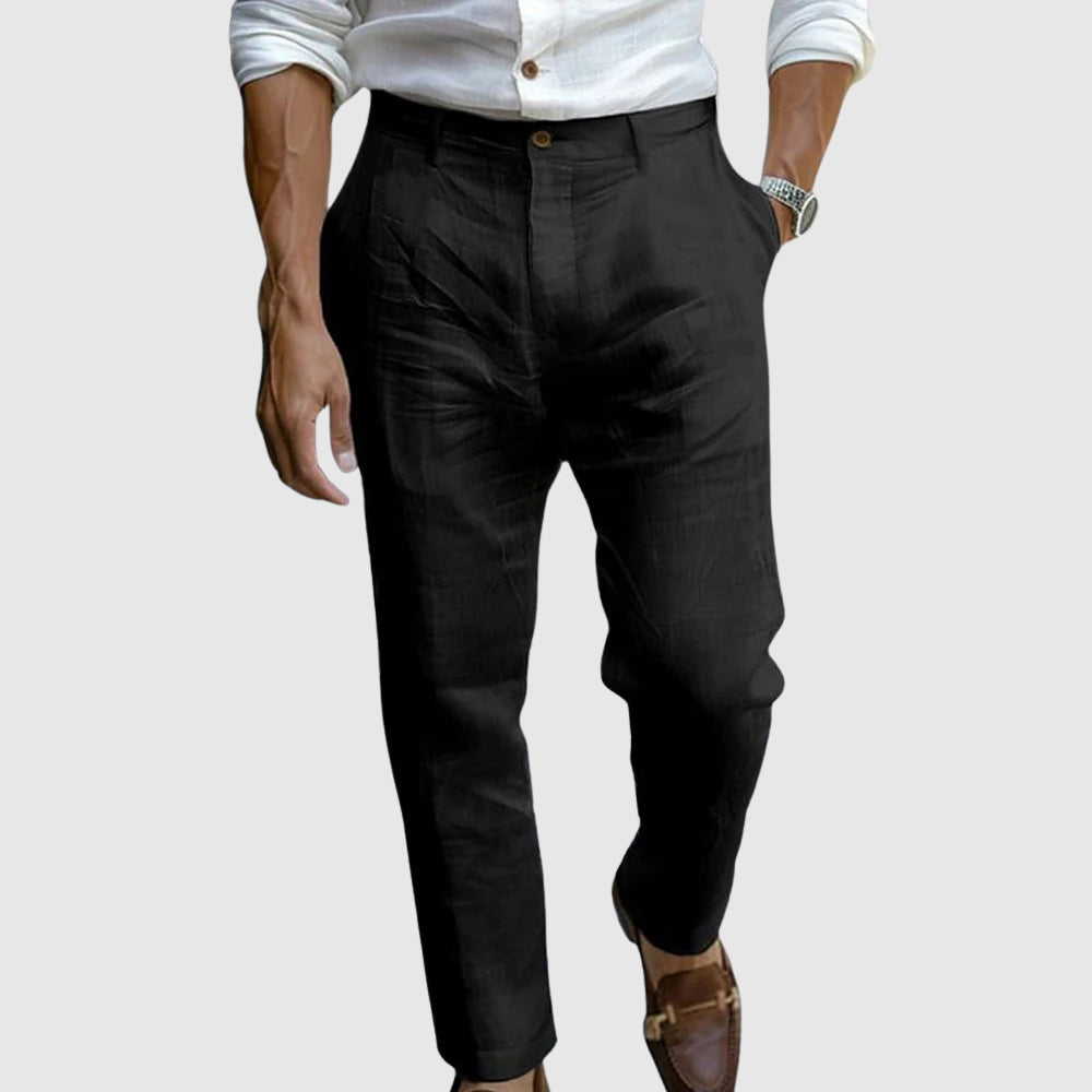 Moretti | Lightweight Linen Trousers