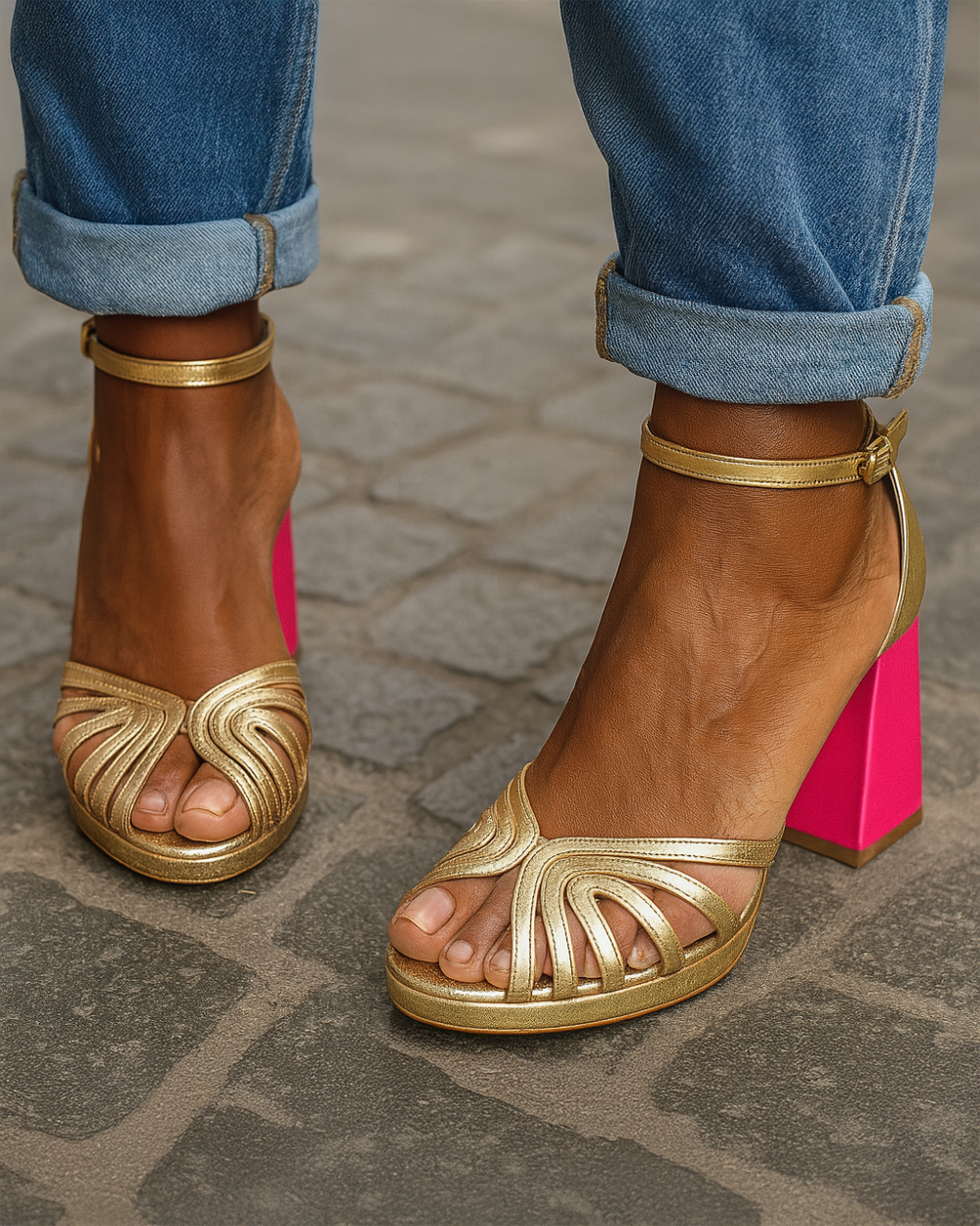 Olvira – Elegant Sandals with Wide Heel