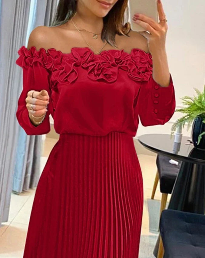 Aria | Flowing off-shoulder maxi dress