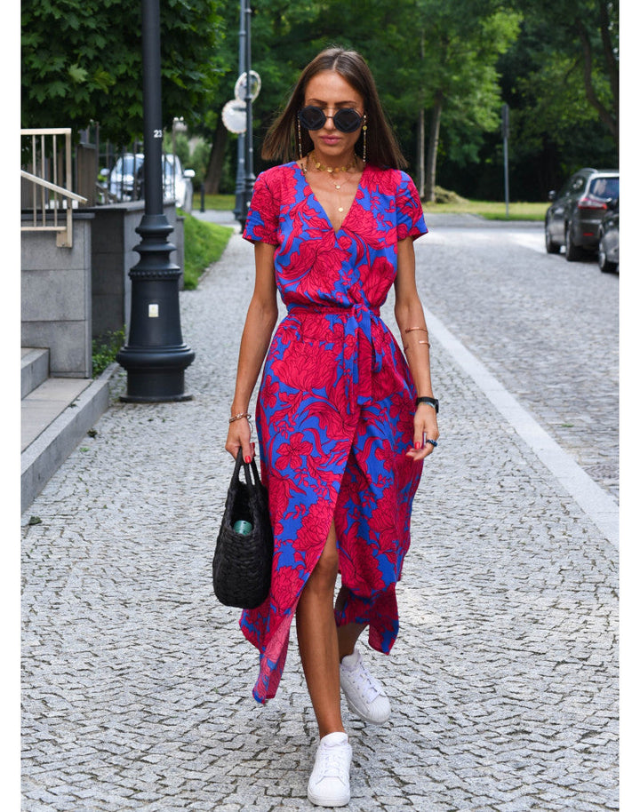 Nadine | Wrap floral midi dress