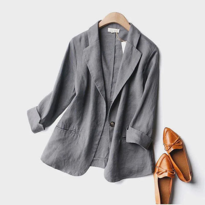 Alena Linen Blazer