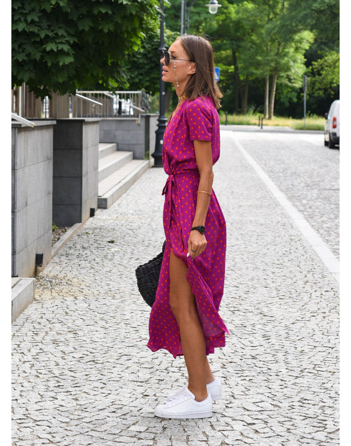 Nadine | Wrap floral midi dress