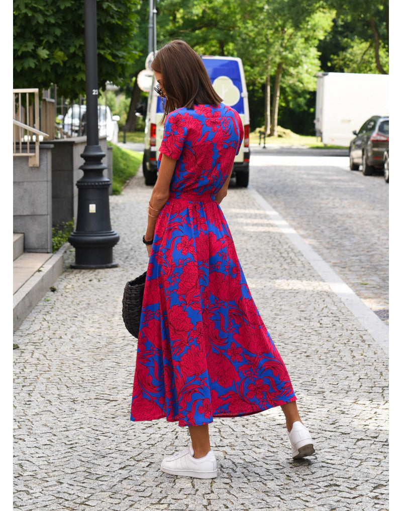 Nadine | Wrap floral midi dress