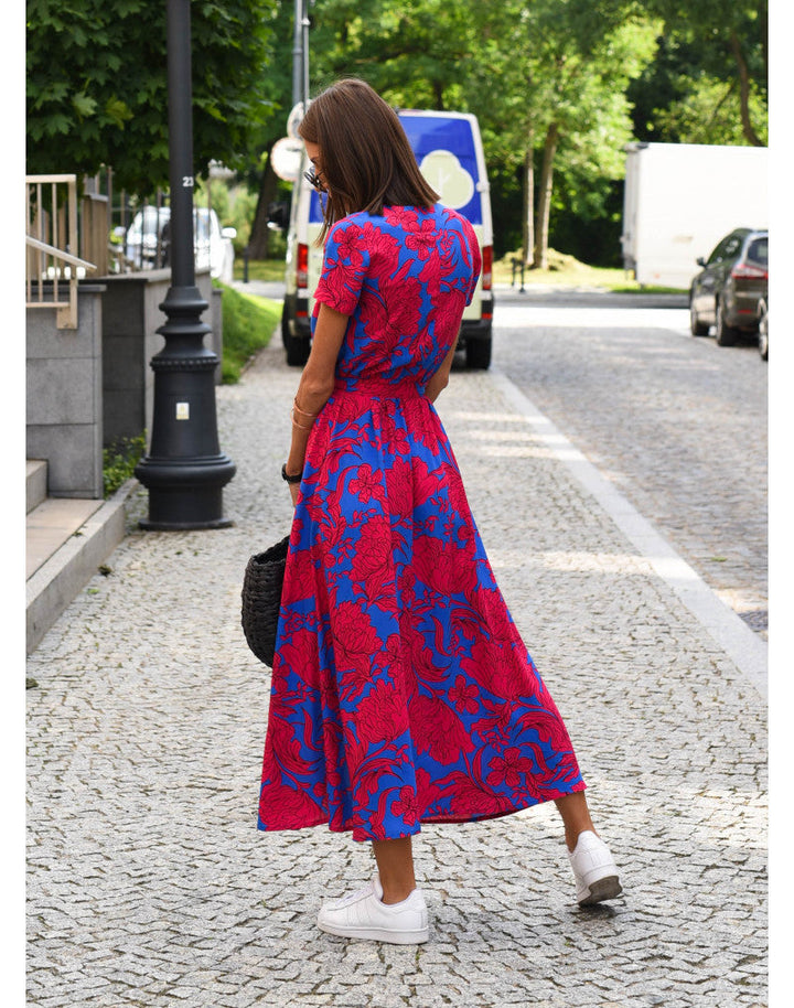 Nadine | Wrap floral midi dress