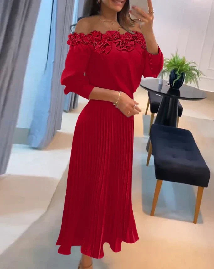 Aria | Flowing off-shoulder maxi dress
