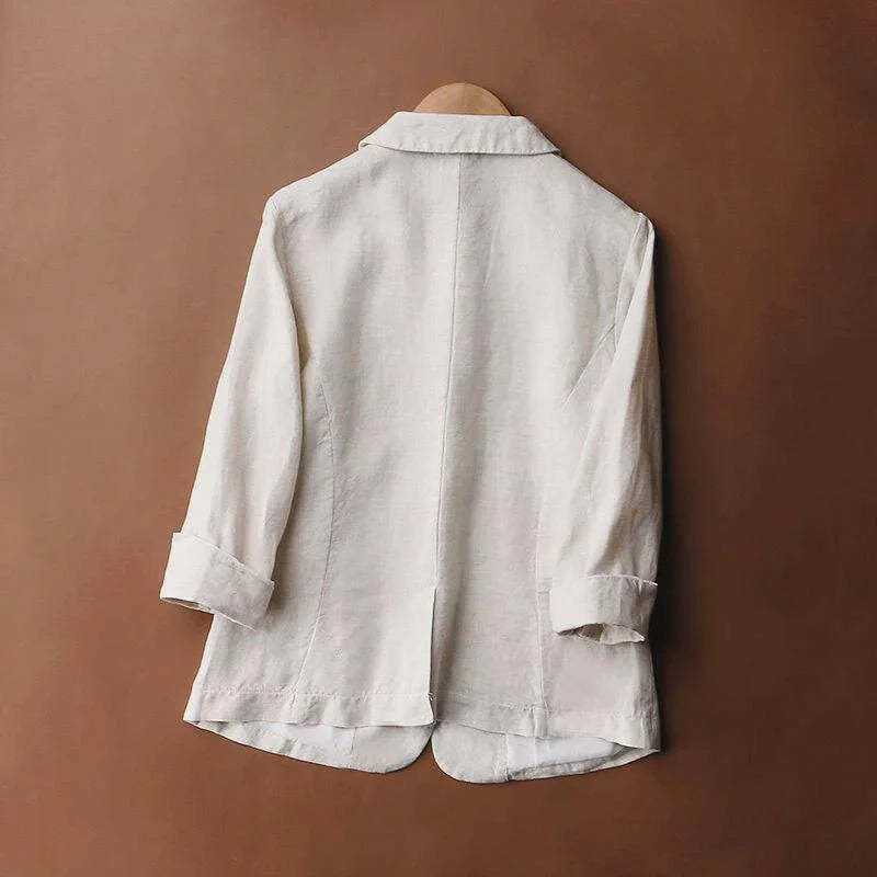 Alena Linen Blazer