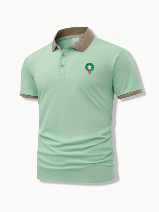 Men’s Short Sleeve Classic Lapel Slim Shirt