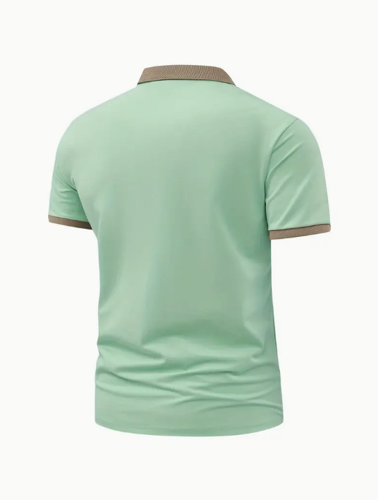 Men’s Short Sleeve Classic Lapel Slim Shirt