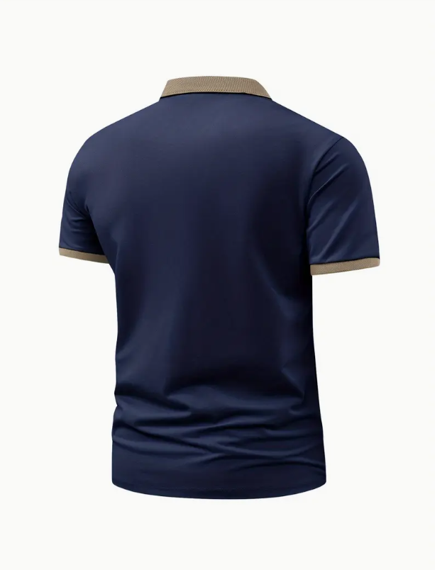 Men’s Short Sleeve Classic Lapel Slim Shirt