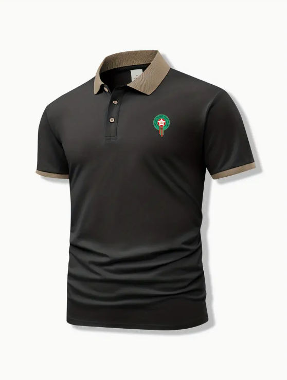 Men’s Short Sleeve Classic Lapel Slim Shirt