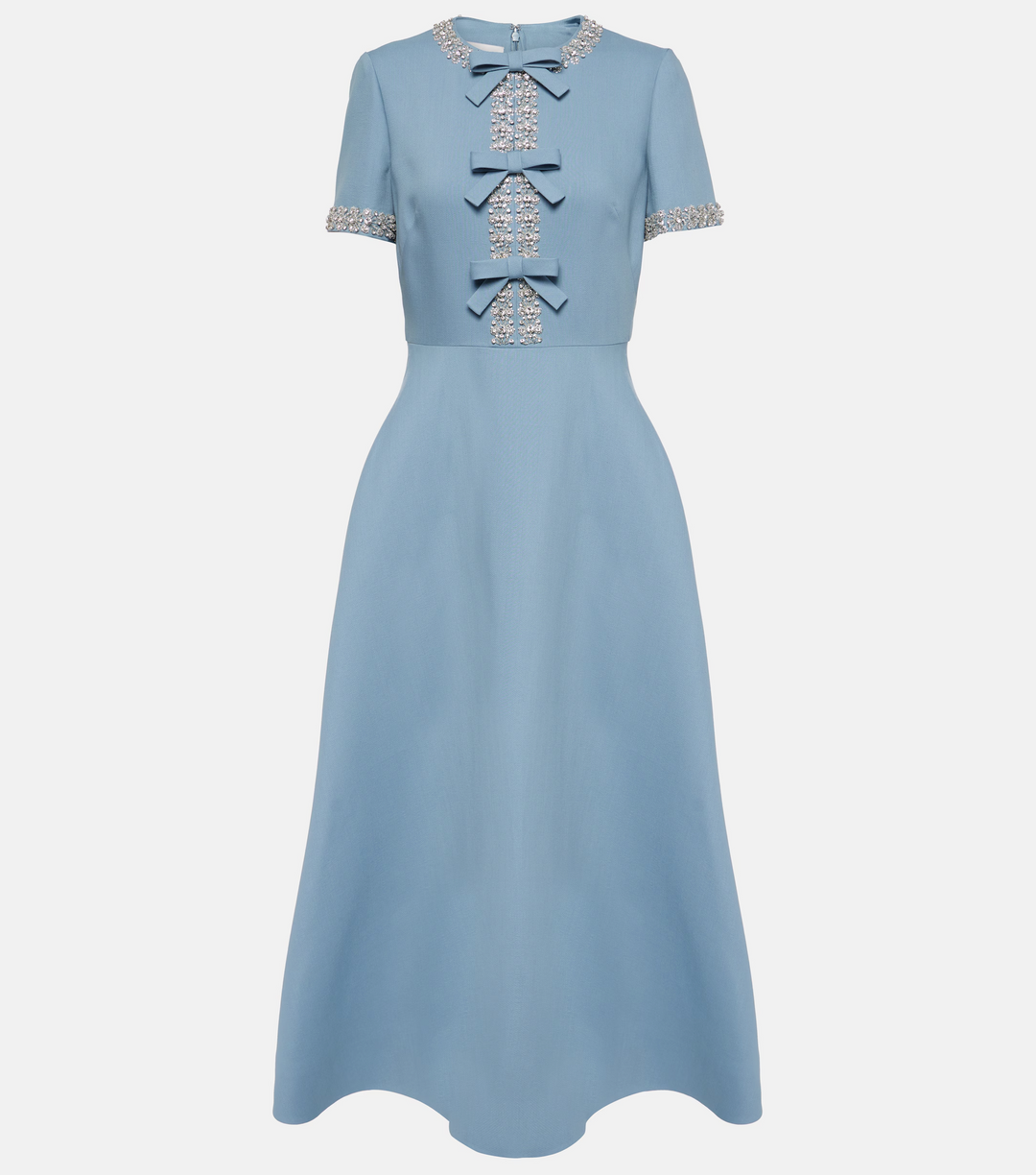 Raffaella | Flared dress with bows and beads