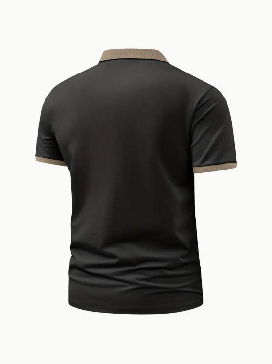 Men’s Short Sleeve Classic Lapel Slim Shirt