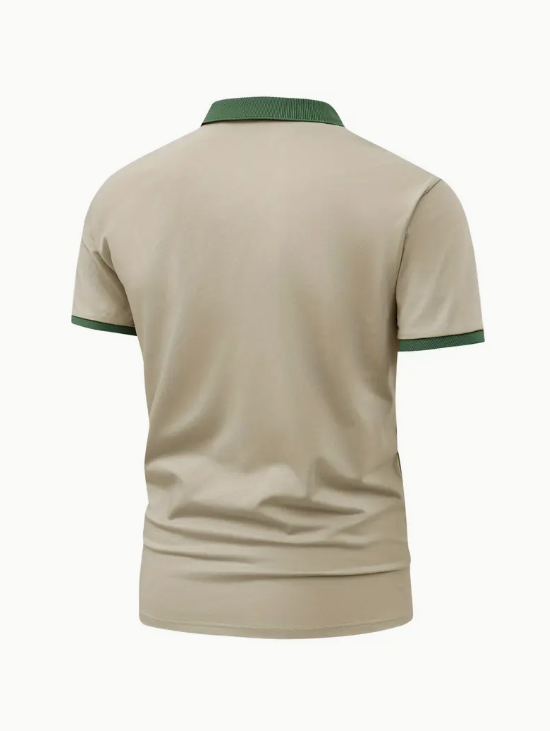 Men’s Short Sleeve Classic Lapel Slim Shirt