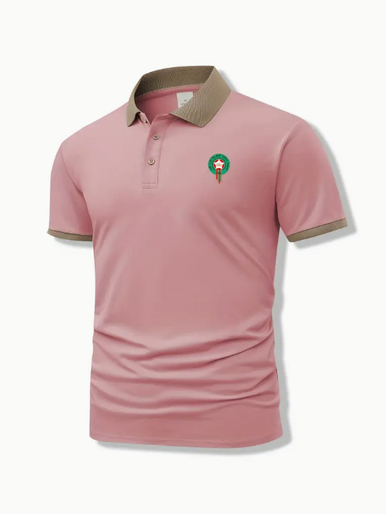 Men’s Short Sleeve Classic Lapel Slim Shirt