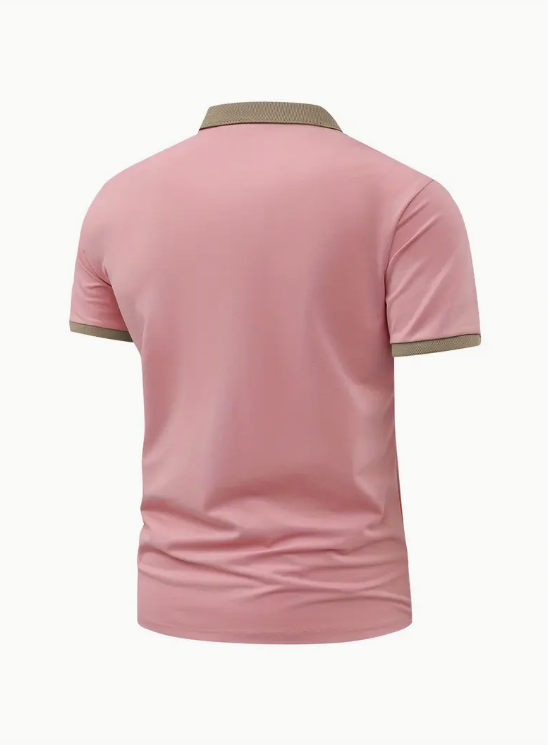 Men’s Short Sleeve Classic Lapel Slim Shirt