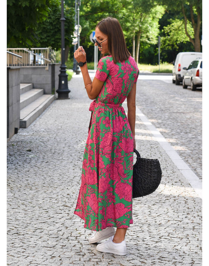 Nadine | Wrap floral midi dress