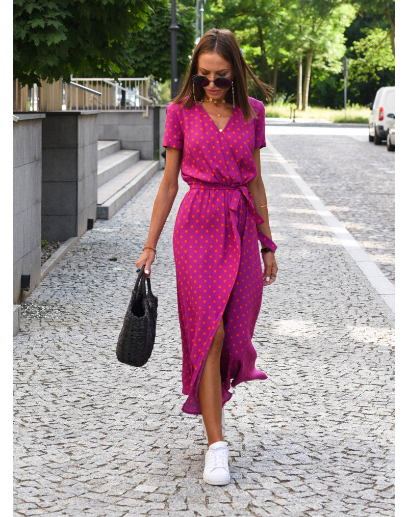 Nadine | Wrap floral midi dress
