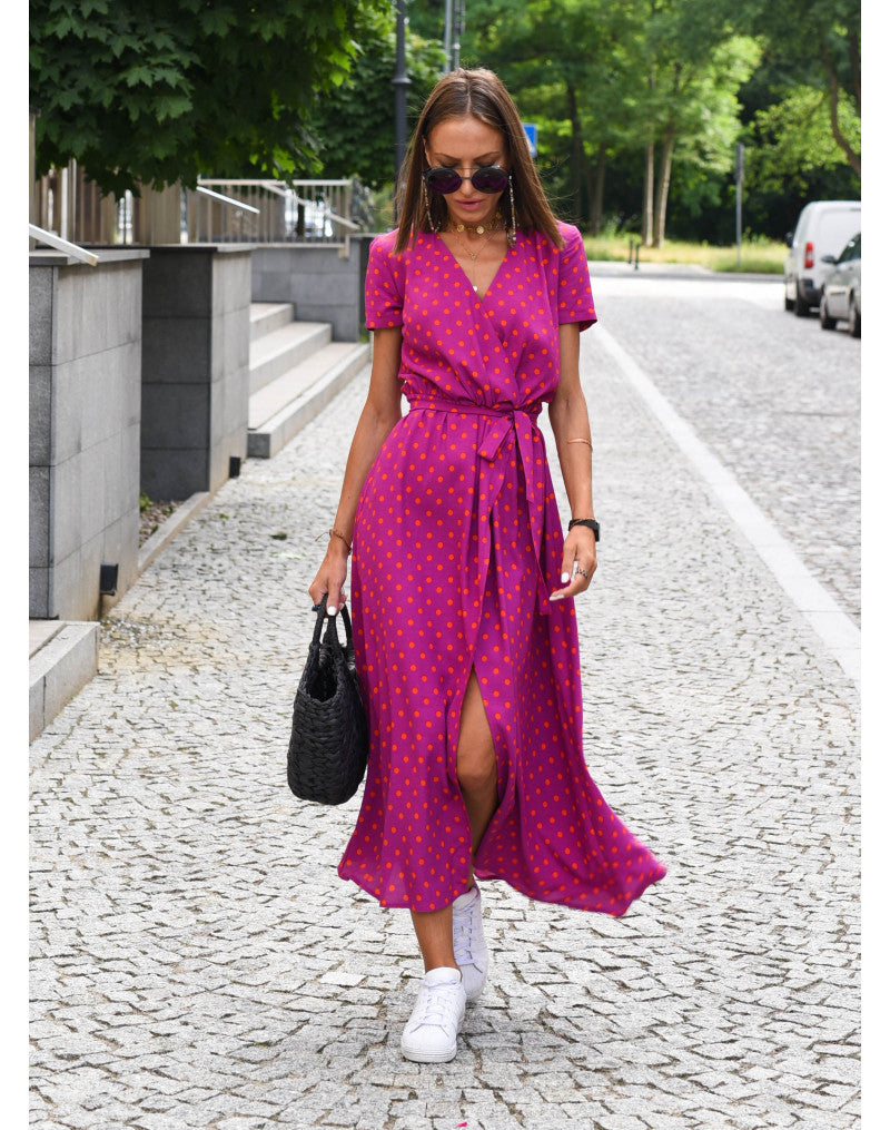 Nadine | Wrap floral midi dress