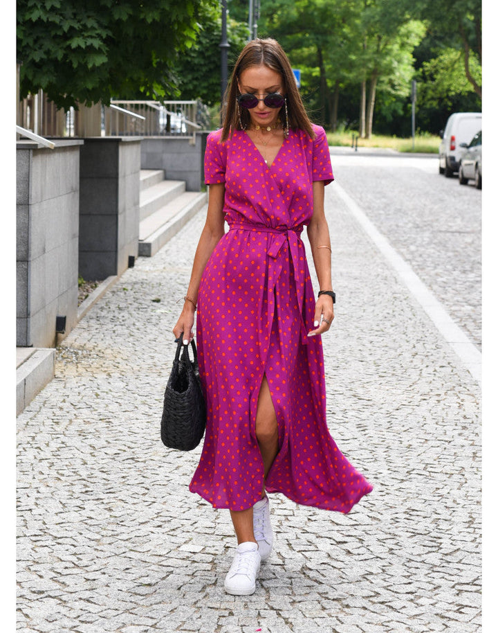 Nadine | Wrap floral midi dress