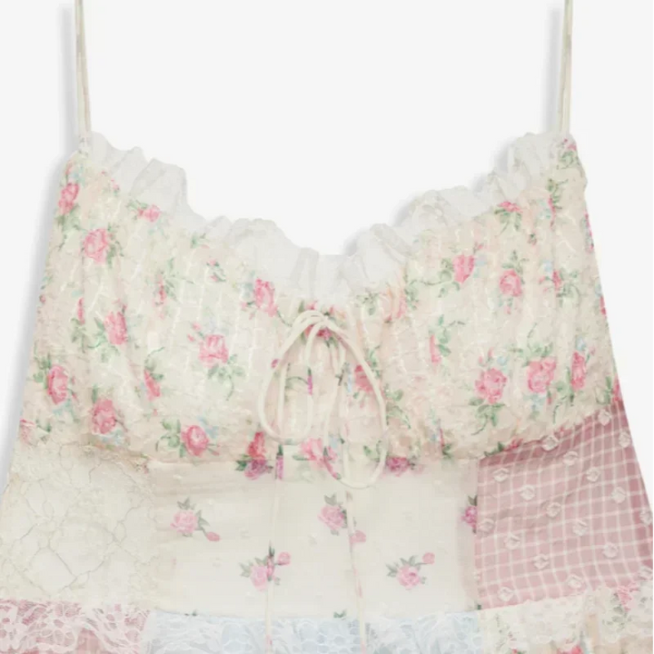 Viviana | Patchwork dress with straps