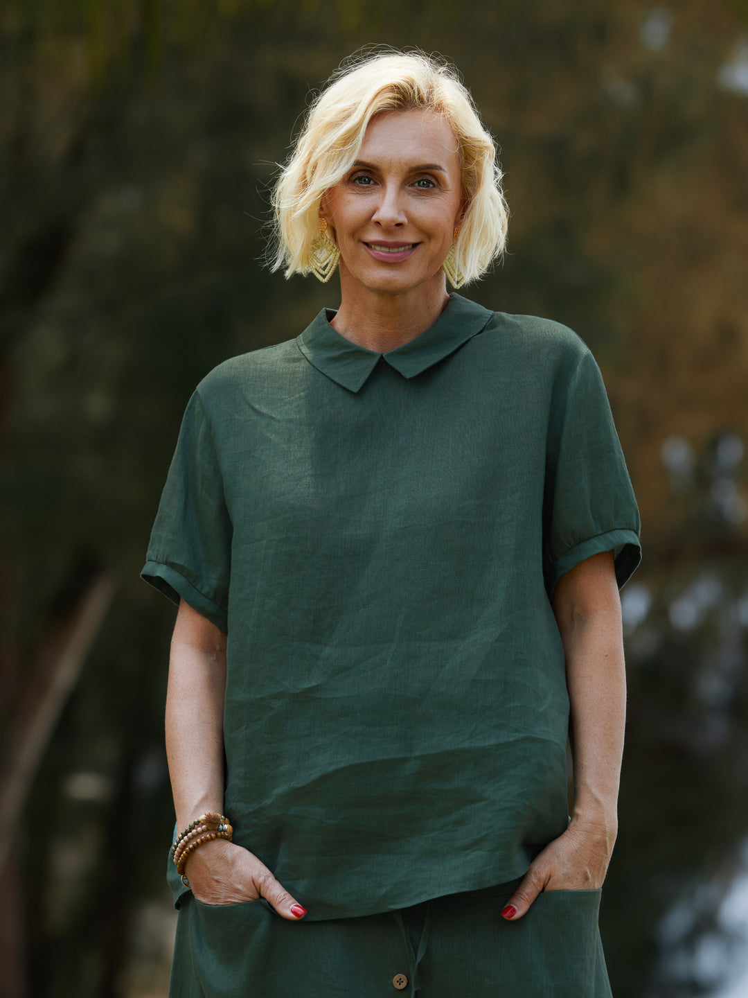 Women's 100% Linen Shirt