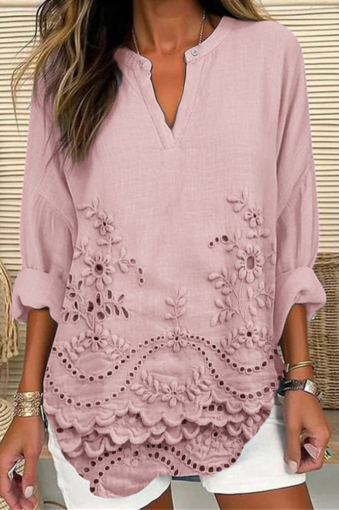 Coastal Bloom blouse