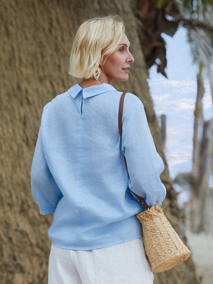 Grace | Classic Long-Sleeve Blouse for Everyday Elegance